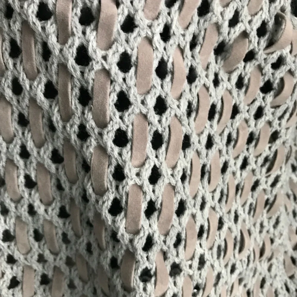 Ya Los Angeles Knit vest w velvety fringes size L - Picture 6 of 6